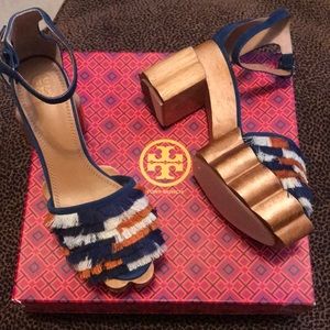Tory Burch platform sandal new in box